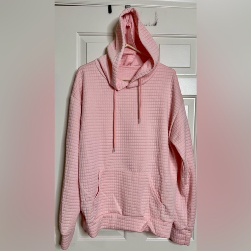 Pink Quilted Hoodie | New Without Tags | Oversized Fit